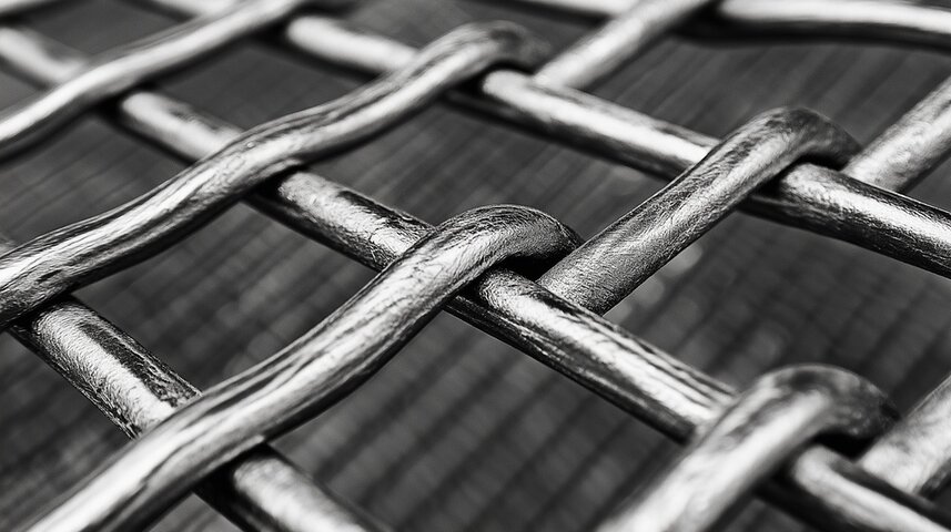 Secure chain link fence installed around commercial property